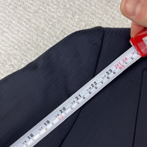 Canali x Harry Rosen Blazer Mens 54R Dark Black / Blue Wool Italy Made - Picture 9 of 16